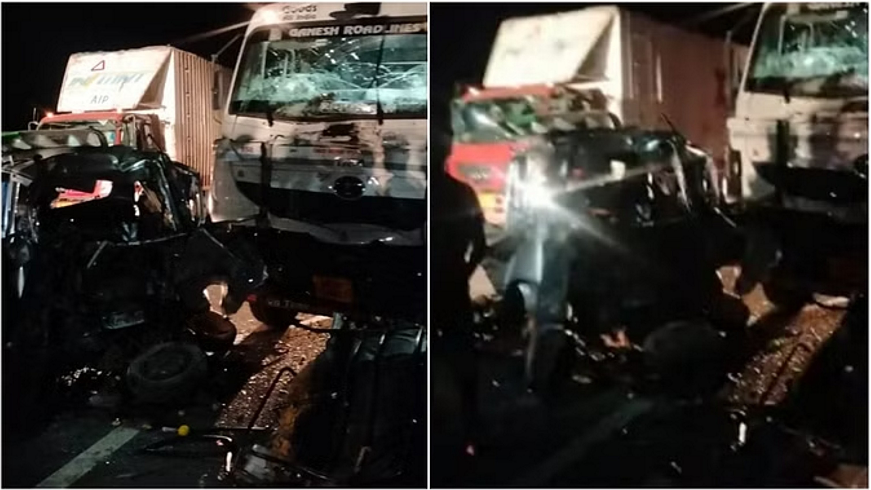 तेज रफ्तार ट्राले ने बरातियों से भरी वैन को मारी टक्कर, नौ की मौत