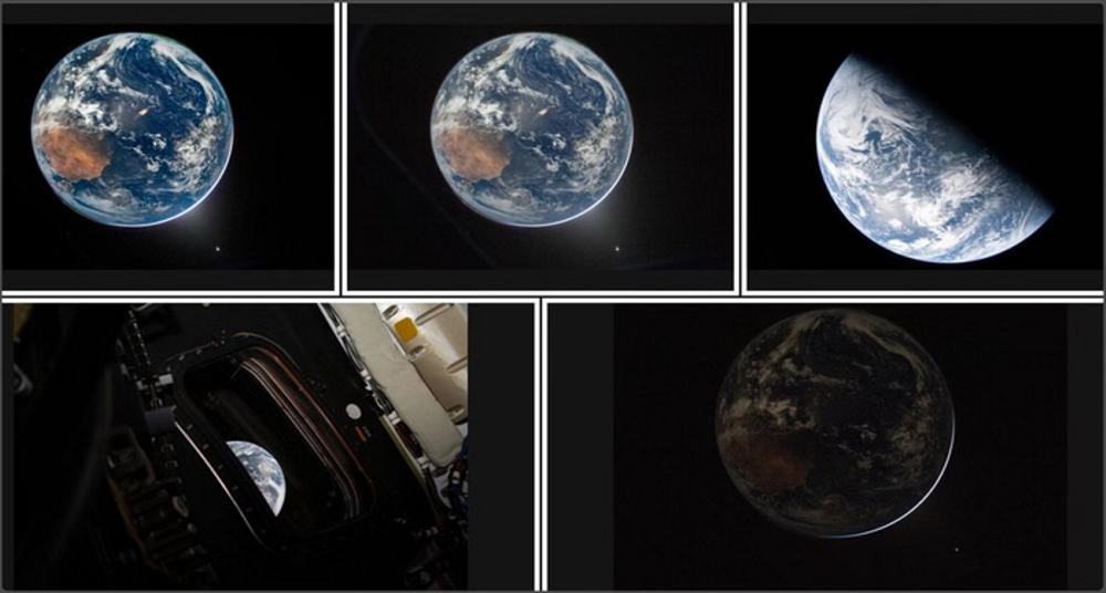 अंतरिक्ष से चमकी पृथ्वी की खूबसूरती