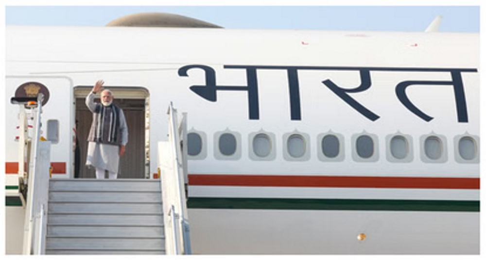 पीएम मोदी पांच देशों के दौरे पर रवाना