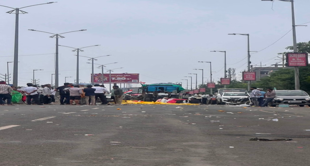 सावरकर सेतु पर किसानों का डेरा, प्रभावित इलाकों के स्कूलों में की गई छुट्टी