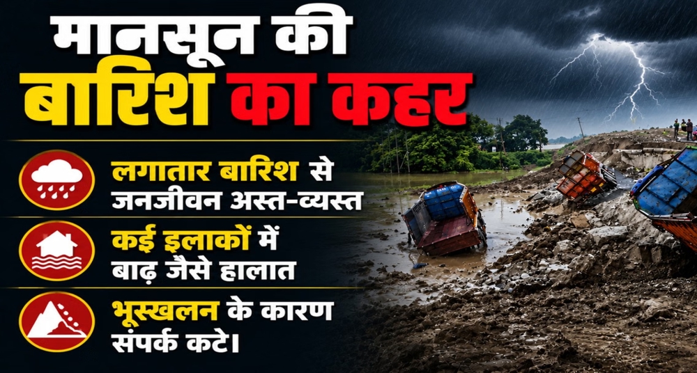जम्मू-कश्मीर से तमिलनाडु तक बारिश से चिंता