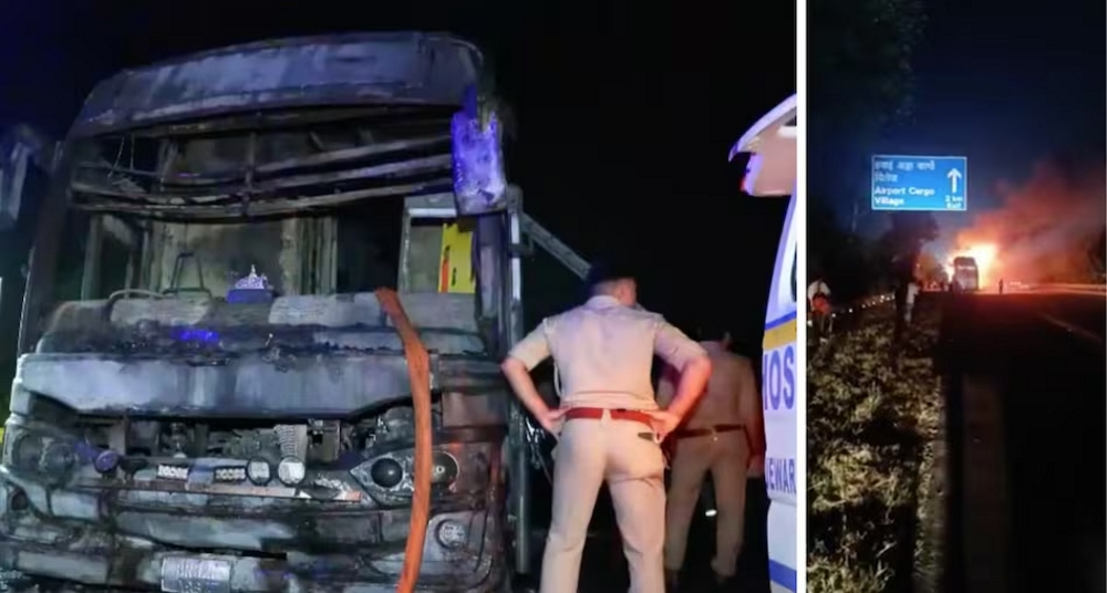 स्लीपर बस में लगी भीषण आग, नौ यात्रियों की मौत; कई घायल