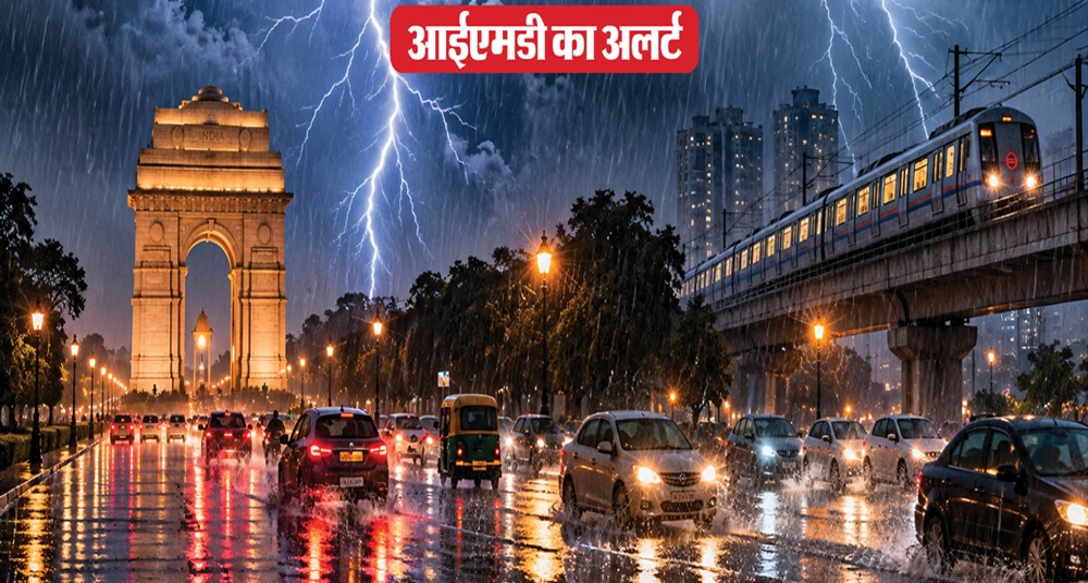 दिल्ली-एनसीआर में झमाझम बारिश